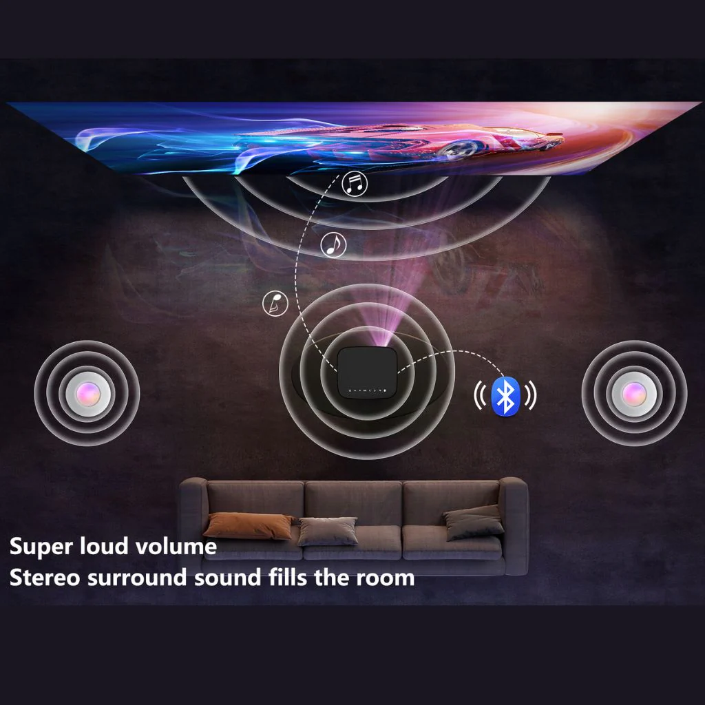 H9 Bluetooth Projector for Home or Outdoor Cinema & Gaming - Image 8